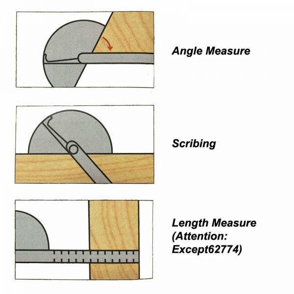 Shinwa Protractor No.19 (62480) | ครึ่งวงกลมวัดองศา