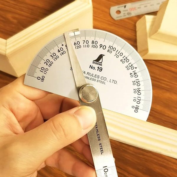 Shinwa Protractor No.19 (62480) | ครึ่งวงกลมวัดองศา