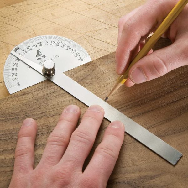 Shinwa Protractor No.19 (62480) | ครึ่งวงกลมวัดองศา