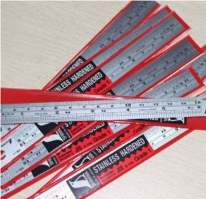 ฟุตเหล็ก ไม้บรรทัดเหล็ก Steel ruler สอบเทียบเครื่องมือวัด Calibration 