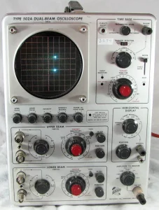 Dual-beam , Oscilloscope, ออสซิลโลสโคป, แบบอนาล็อก,ออสซิลโลสโคปลำแสงคู่,สอบเทียบเครื่องมือวัด,สอบเทียบเครื่องมือ,สอบเทียบเครื่องวัด