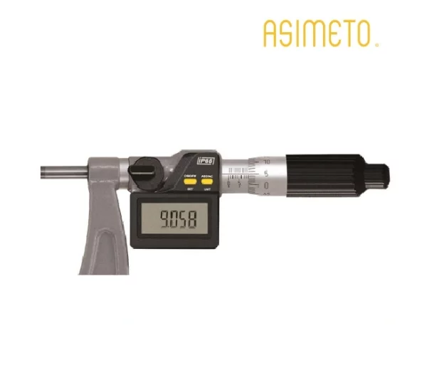 ASIMETO SERIES - 115 DIGITAL INTERCHANGEABLE ANVIL OUTSIDE MICROMETERS